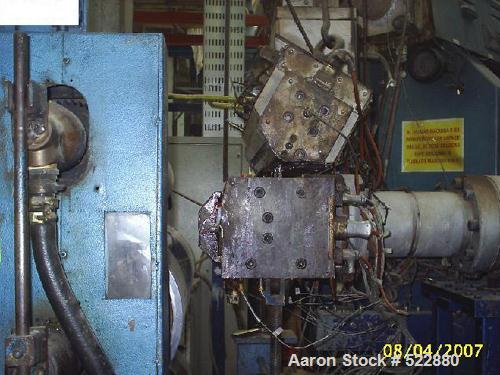 USED: Battenfeld 900mm coextrusion sheet line to process normal PSor HIPS. Main extruder with screw diameter 160mm, coextrusion extruderdiameter 60mm, flat die 900mm, production capacity 450-500 kg/h...