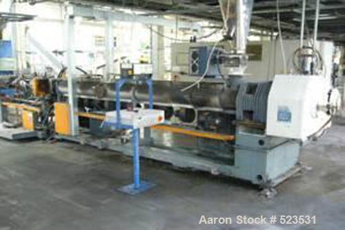 USED: Battenfeld 68.25" (1750mm) sheet line consisting of: (1) Battenfeld single screw extruder, 115mm, 30:1. Electricallyheated, fan cooled barrel. Maag 70/70 melt pump with DC motor.(1) EDI Fastgap...