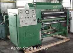 USED:Sheet line, 28" wide, consisting of: (1) Battenfeld 1.5"diameter single screw extruder, 24:1 L/D ratio, 3 zone electricallyheated, air cooled; 3" diameter water cooled feed throat with hopper,ap...