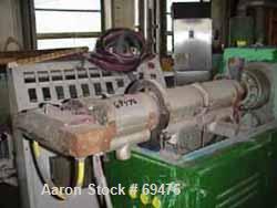 USED:Sheet line, 28" wide, consisting of: (1) Battenfeld 1.5"diameter single screw extruder, 24:1 L/D ratio, 3 zone electricallyheated, air cooled; 3" diameter water cooled feed throat with hopper,ap...