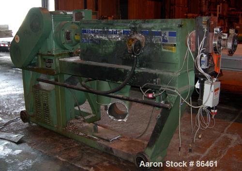 USED: Battenfeld Gloucester 52" wide co-ex sheet line consisting of: (1) Model 244-001 4.5" single screw extruder, approx 30:1 L/D ratio, 5 zone side vented barrel, electrically heated, water cooled,...