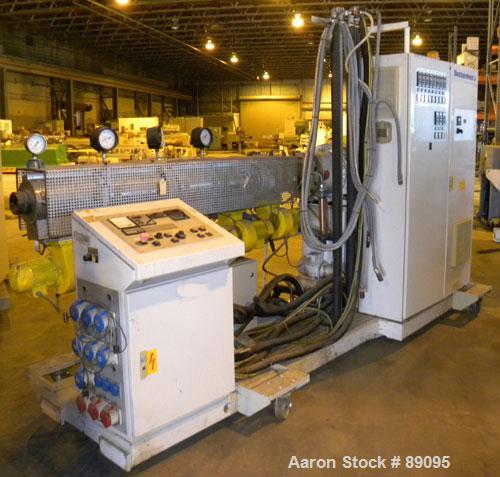 Used Battenfeld 17.5" Wide Sheet/Cast Film Line Consisting Of: (1) Battenfeld 60 MM (2.3") single screw extruder, model 1-60-30DV, serial #89-7782-62, approximate 30:1 L/D ratio, 5 zone non-vented ba...