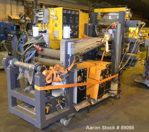 Used Battenfeld 17.5" Wide Sheet/Cast Film Line Consisting Of: (1) Battenfeld 60 MM (2.3") single screw extruder, model 1-60-30DV, serial #89-7782-62, approximate 30:1 L/D ratio, 5 zone non-vented ba...