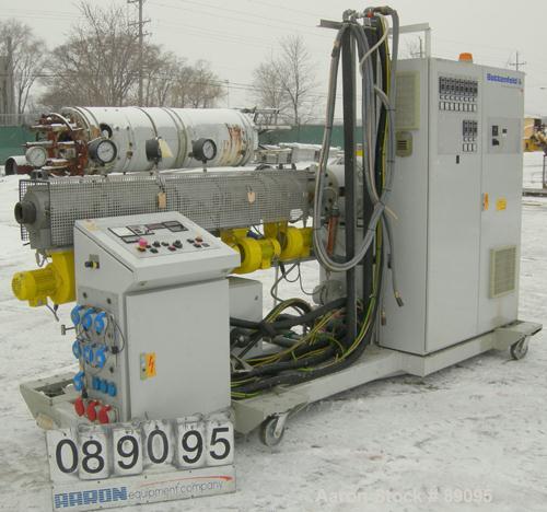 Used Battenfeld 17.5" Wide Sheet/Cast Film Line Consisting Of: (1) Battenfeld 60 MM (2.3") single screw extruder, model 1-60-30DV, serial #89-7782-62, approximate 30:1 L/D ratio, 5 zone non-vented ba...