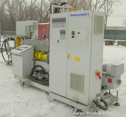 Used Battenfeld 17.5" Wide Sheet/Cast Film Line Consisting Of: (1) Battenfeld 60 MM (2.3") single screw extruder, model 1-60-30DV, serial #89-7782-62, approximate 30:1 L/D ratio, 5 zone non-vented ba...