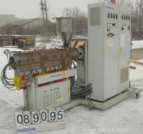 Used Battenfeld 17.5" Wide Sheet/Cast Film Line Consisting Of: (1) Battenfeld 60 MM (2.3") single screw extruder, model 1-60-30DV, serial #89-7782-62, approximate 30:1 L/D ratio, 5 zone non-vented ba...