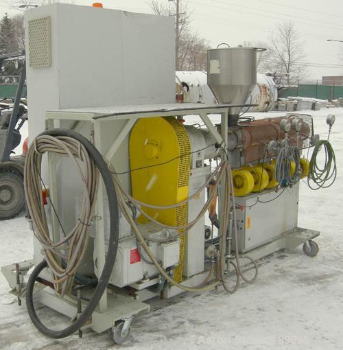 Used Battenfeld 17.5" Wide Sheet/Cast Film Line Consisting Of: (1) Battenfeld 60 MM (2.3") single screw extruder, model 1-60-30DV, serial #89-7782-62, approximate 30:1 L/D ratio, 5 zone non-vented ba...