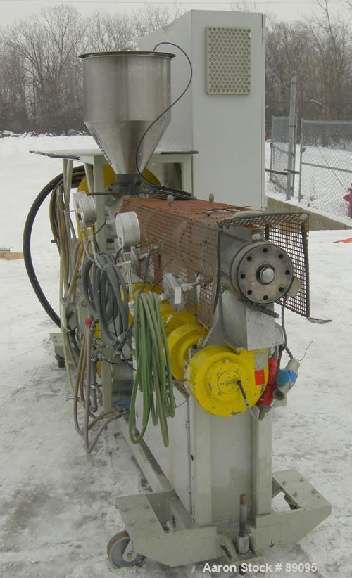 Used Battenfeld 17.5" Wide Sheet/Cast Film Line Consisting Of: (1) Battenfeld 60 MM (2.3") single screw extruder, model 1-60-30DV, serial #89-7782-62, approximate 30:1 L/D ratio, 5 zone non-vented ba...