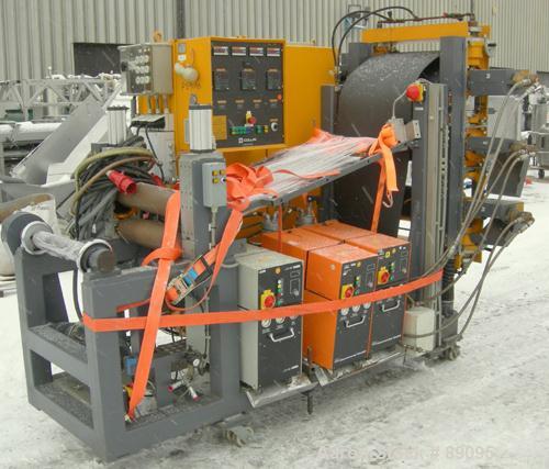 Used Battenfeld 17.5" Wide Sheet/Cast Film Line Consisting Of: (1) Battenfeld 60 MM (2.3") single screw extruder, model 1-60-30DV, serial #89-7782-62, approximate 30:1 L/D ratio, 5 zone non-vented ba...