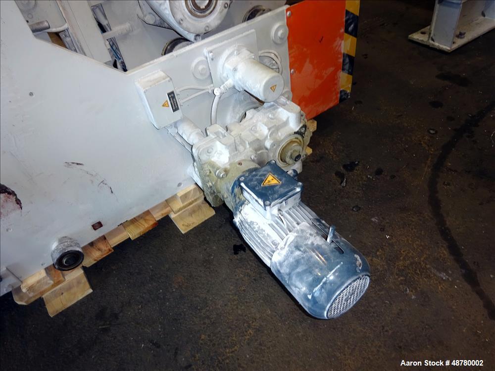 Used Berstorff 3 roll Sheet stack, 15.6" (400 mm) dia x 66.3" (1700 mm) straigh