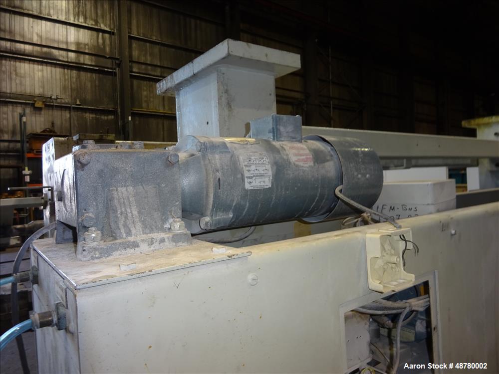 Used Berstorff 3 roll Sheet stack, 15.6" (400 mm) dia x 66.3" (1700 mm) straigh
