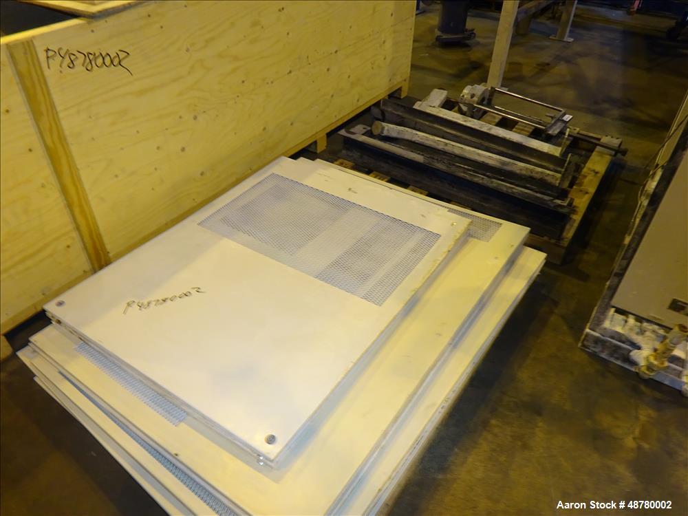 Used Berstorff 3 roll Sheet stack, 15.6" (400 mm) dia x 66.3" (1700 mm) straigh