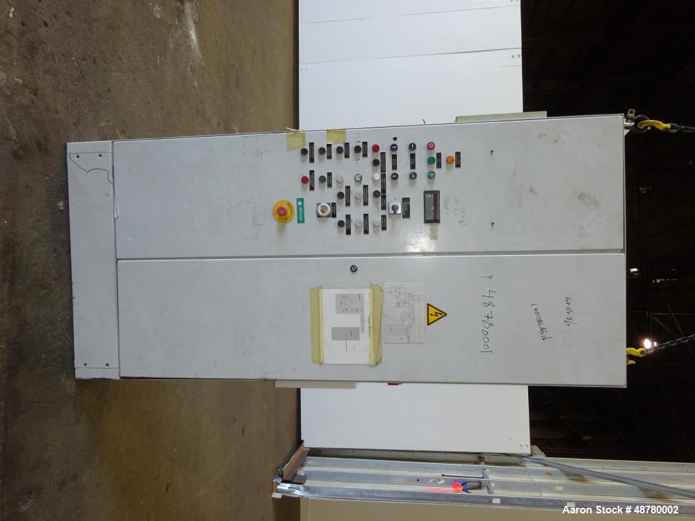 Used Berstorff 3 roll Sheet stack, 15.6" (400 mm) dia x 66.3" (1700 mm) straigh