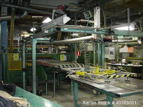 Used Used: Breyer sheet extrusion line with a capacity of 605 lbs (275 kgs)/hour consisting of: (1) Piovan Gravimetric 5 components blender, type MVD 500/41. (1) Breyer single screw extruder,  type 9...