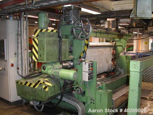 Used Used: Breyer sheet extrusion line with a capacity of 605 lbs (275 kgs)/hour consisting of: (1) Piovan Gravimetric 5 components blender, type MVD 500/41. (1) Breyer single screw extruder,  type 9...