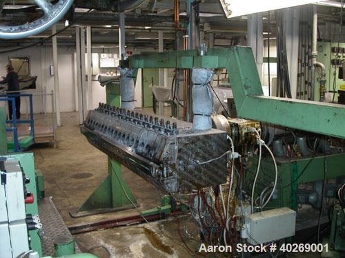 Used-Used: Breyer sheet extrusion line with a capacity of 605 lbs (275 kgs)/hour consisting of: (1) Piovan Gravimetric 5 com...