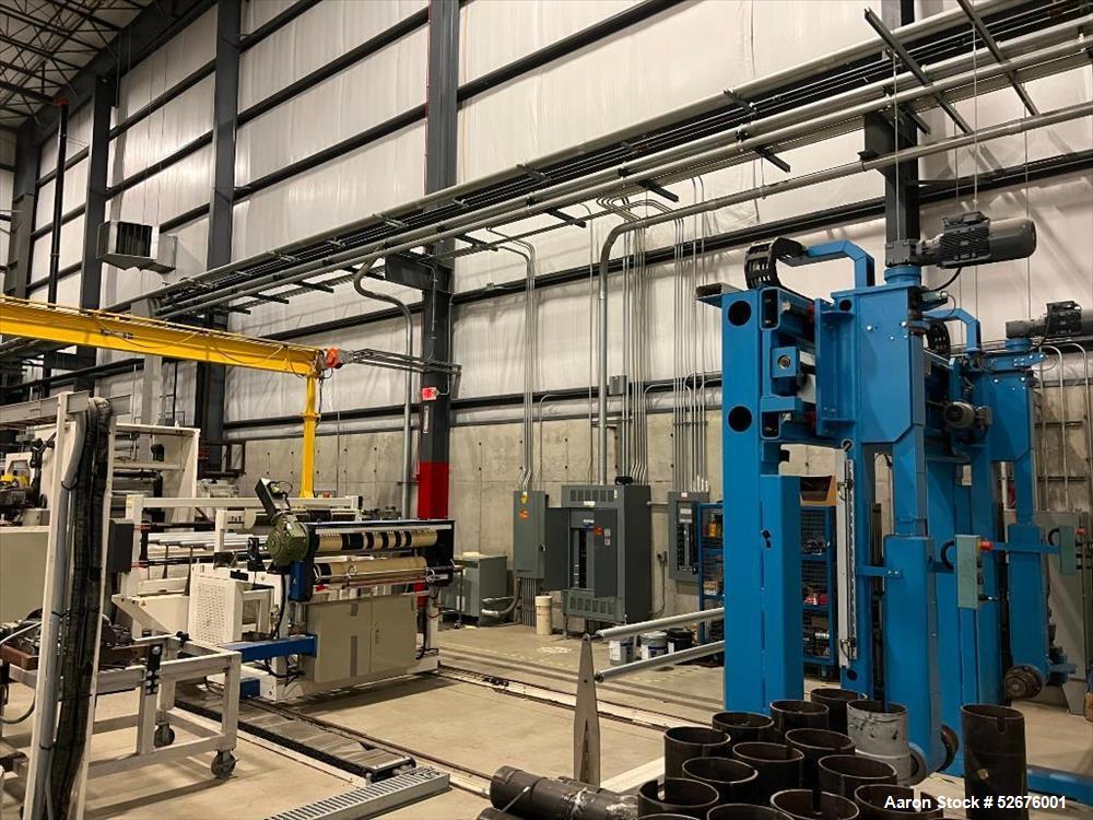Used Chi Chang Sheet Extrusion Line (2017), consisting of: Chi Chang Extruder Model CC/SE-150S-1000W, S/N 2016031 (2017), 32:1, 150mm screw, with (5) Chi-Chang Control Panels and (2) Allen Bradley PL...
