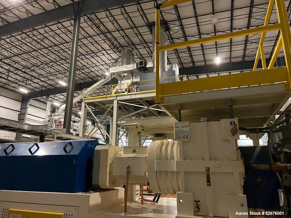 Used Chi Chang Sheet Extrusion Line (2017), consisting of: Chi Chang Extruder Model CC/SE-150S-1000W, S/N 2016031 (2017), 32:1, 150mm screw, with (5) Chi-Chang Control Panels and (2) Allen Bradley PL...