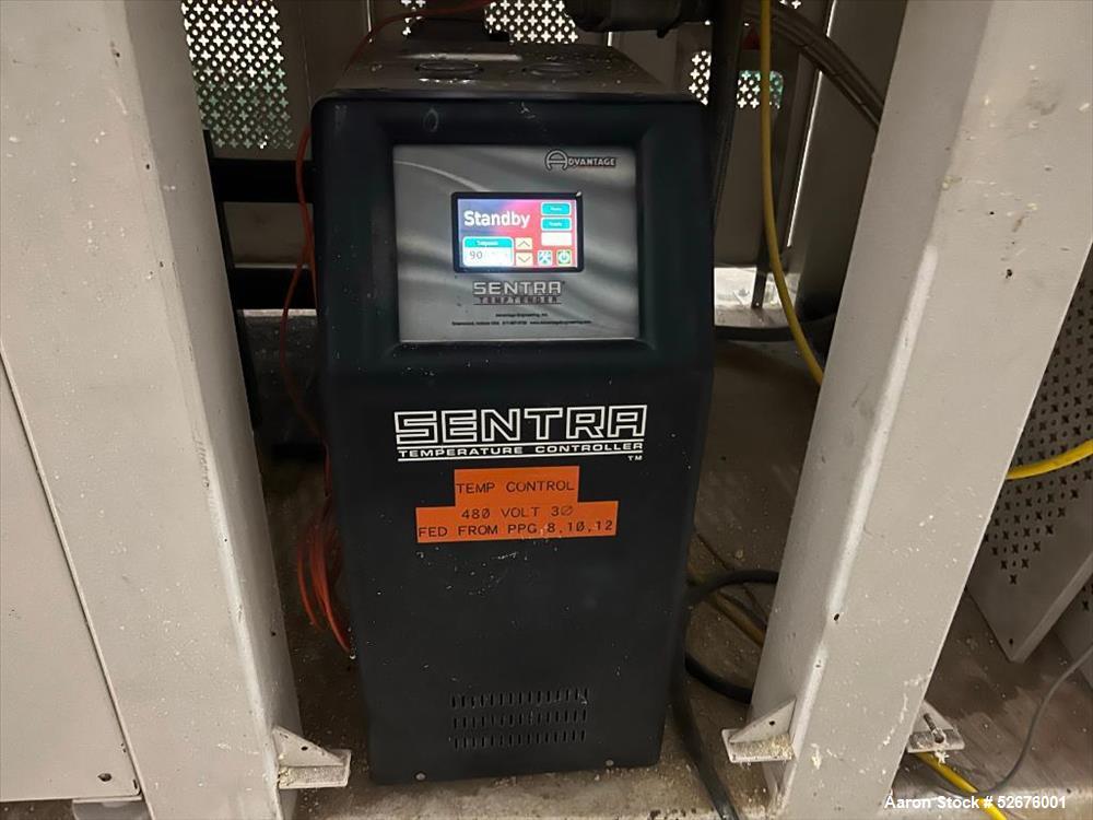 Used Chi Chang Sheet Extrusion Line (2017), consisting of: Chi Chang Extruder Model CC/SE-150S-1000W, S/N 2016031 (2017), 32:1, 150mm screw, with (5) Chi-Chang Control Panels and (2) Allen Bradley PL...
