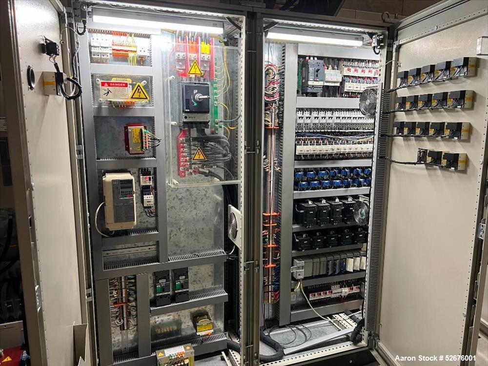 Used Chi Chang Sheet Extrusion Line (2017), consisting of: Chi Chang Extruder Model CC/SE-150S-1000W, S/N 2016031 (2017), 32:1, 150mm screw, with (5) Chi-Chang Control Panels and (2) Allen Bradley PL...