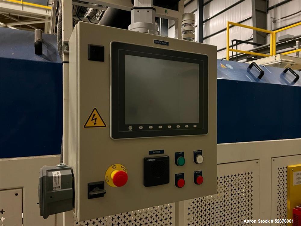 Used Chi Chang Sheet Extrusion Line (2017), consisting of: Chi Chang Extruder Model CC/SE-150S-1000W, S/N 2016031 (2017), 32:1, 150mm screw, with (5) Chi-Chang Control Panels and (2) Allen Bradley PL...