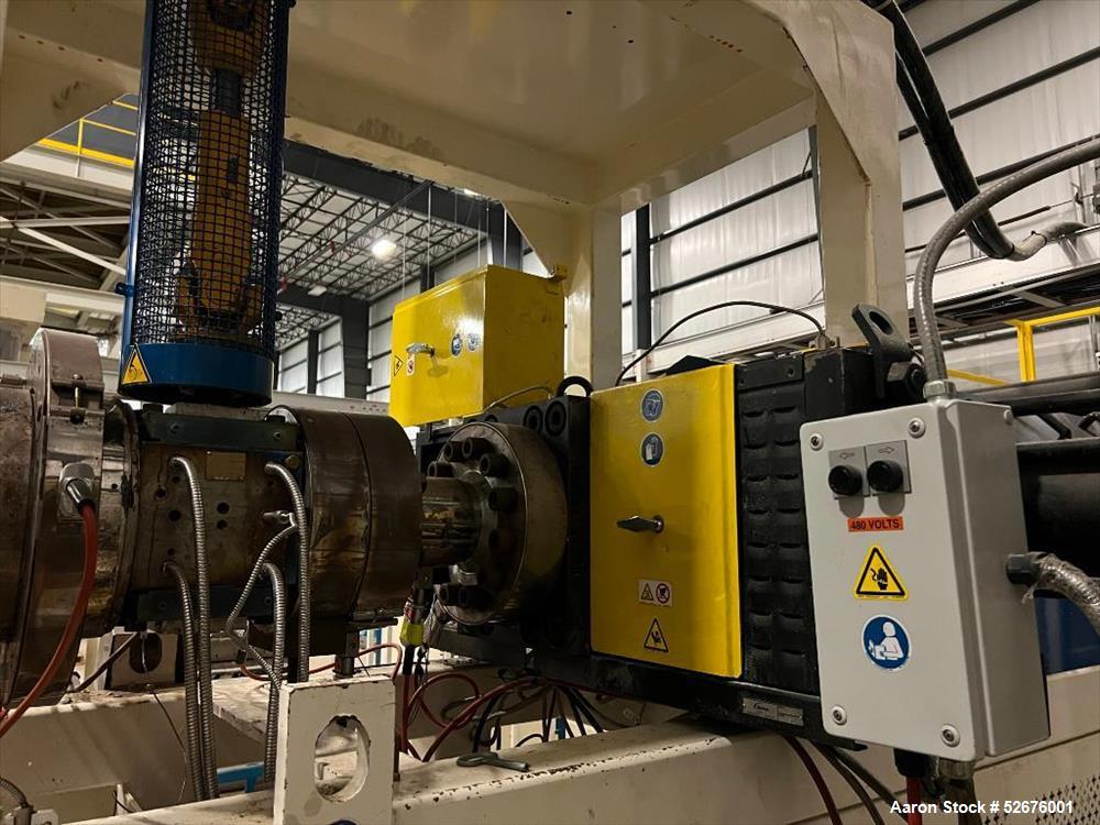 Used Chi Chang Sheet Extrusion Line (2017), consisting of: Chi Chang Extruder Model CC/SE-150S-1000W, S/N 2016031 (2017), 32:1, 150mm screw, with (5) Chi-Chang Control Panels and (2) Allen Bradley PL...