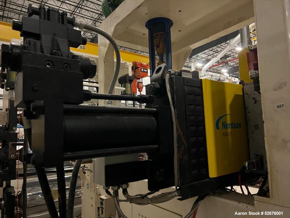 Used Chi Chang Sheet Extrusion Line (2017), consisting of: Chi Chang Extruder Model CC/SE-150S-1000W, S/N 2016031 (2017), 32:1, 150mm screw, with (5) Chi-Chang Control Panels and (2) Allen Bradley PL...
