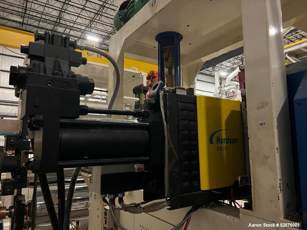 Used Chi Chang Sheet Extrusion Line (2017), consisting of: Chi Chang Extruder Model CC/SE-150S-1000W, S/N 2016031 (2017), 32:1, 150mm screw, with (5) Chi-Chang Control Panels and (2) Allen Bradley PL...