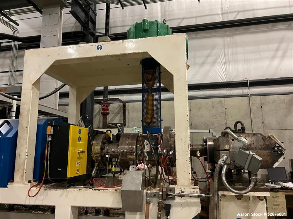 Used Chi Chang Sheet Extrusion Line (2017), consisting of: Chi Chang Extruder Model CC/SE-150S-1000W, S/N 2016031 (2017), 32:1, 150mm screw, with (5) Chi-Chang Control Panels and (2) Allen Bradley PL...
