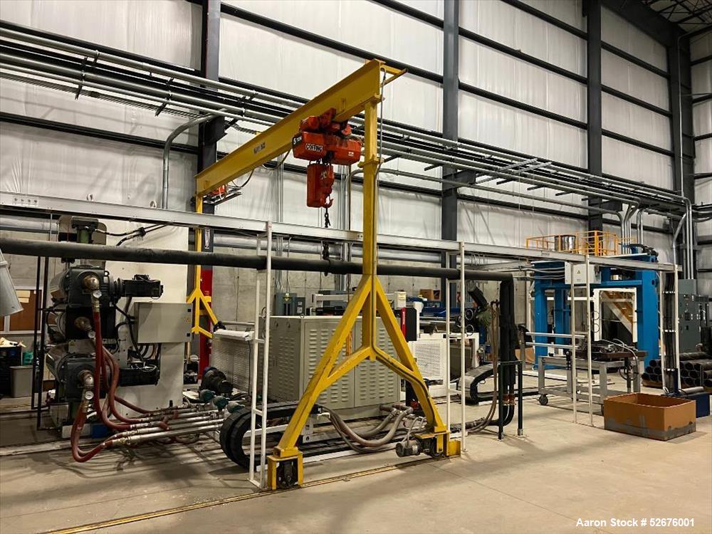 Used Chi Chang Sheet Extrusion Line (2017), consisting of: Chi Chang Extruder Model CC/SE-150S-1000W, S/N 2016031 (2017), 32:1, 150mm screw, with (5) Chi-Chang Control Panels and (2) Allen Bradley PL...