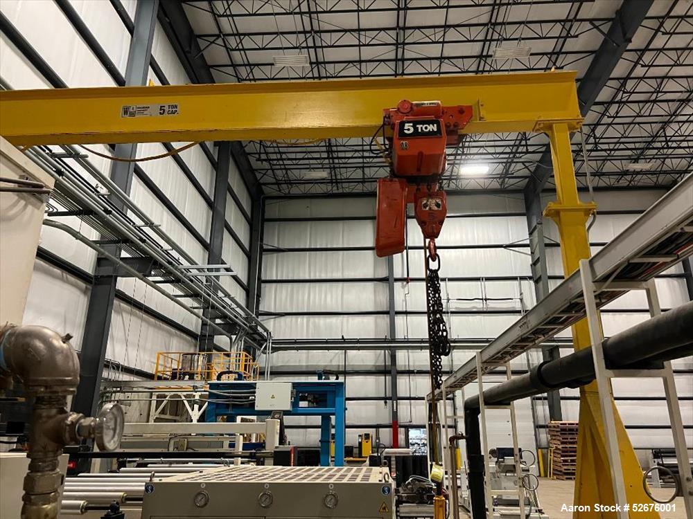 Used Chi Chang Sheet Extrusion Line (2017), consisting of: Chi Chang Extruder Model CC/SE-150S-1000W, S/N 2016031 (2017), 32:1, 150mm screw, with (5) Chi-Chang Control Panels and (2) Allen Bradley PL...