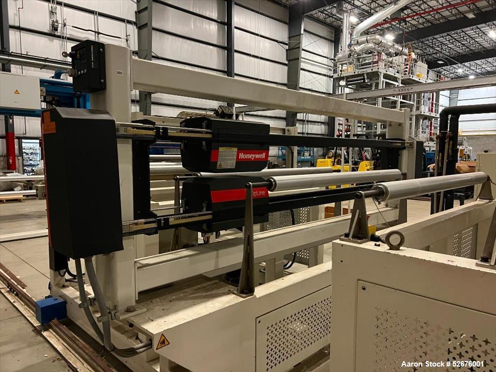 Used Chi Chang Sheet Extrusion Line (2017), consisting of: Chi Chang Extruder Model CC/SE-150S-1000W, S/N 2016031 (2017), 32:1, 150mm screw, with (5) Chi-Chang Control Panels and (2) Allen Bradley PL...