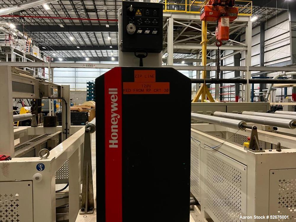 Used Chi Chang Sheet Extrusion Line (2017), consisting of: Chi Chang Extruder Model CC/SE-150S-1000W, S/N 2016031 (2017), 32:1, 150mm screw, with (5) Chi-Chang Control Panels and (2) Allen Bradley PL...