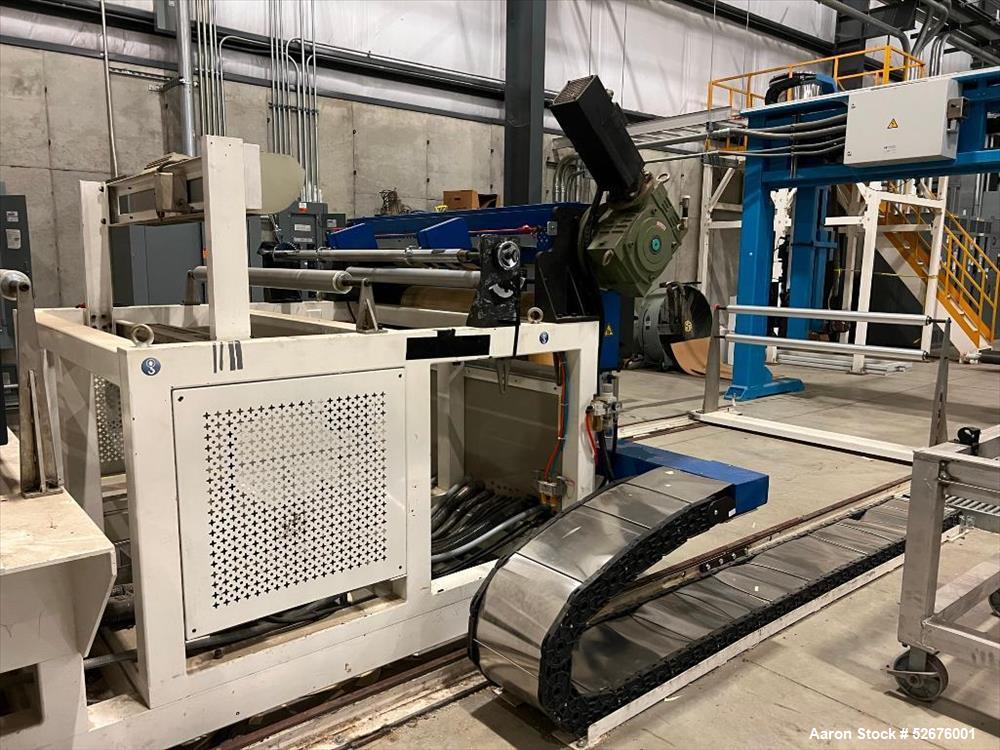 Used Chi Chang Sheet Extrusion Line (2017), consisting of: Chi Chang Extruder Model CC/SE-150S-1000W, S/N 2016031 (2017), 32:1, 150mm screw, with (5) Chi-Chang Control Panels and (2) Allen Bradley PL...