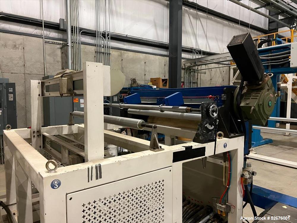Used Chi Chang Sheet Extrusion Line (2017), consisting of: Chi Chang Extruder Model CC/SE-150S-1000W, S/N 2016031 (2017), 32:1, 150mm screw, with (5) Chi-Chang Control Panels and (2) Allen Bradley PL...