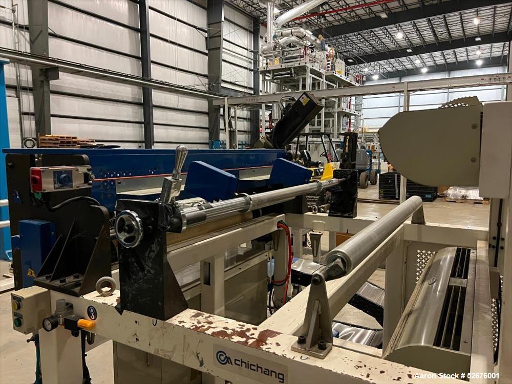 Used Chi Chang Sheet Extrusion Line (2017), consisting of: Chi Chang Extruder Model CC/SE-150S-1000W, S/N 2016031 (2017), 32:1, 150mm screw, with (5) Chi-Chang Control Panels and (2) Allen Bradley PL...