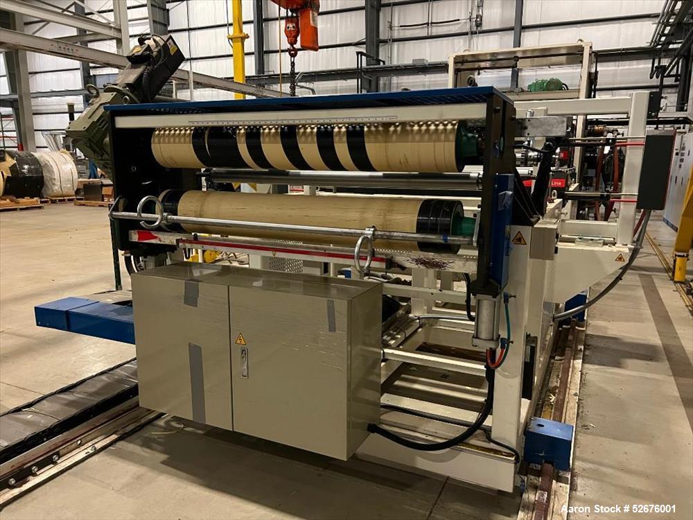 Used Chi Chang Sheet Extrusion Line (2017), consisting of: Chi Chang Extruder Model CC/SE-150S-1000W, S/N 2016031 (2017), 32:1, 150mm screw, with (5) Chi-Chang Control Panels and (2) Allen Bradley PL...