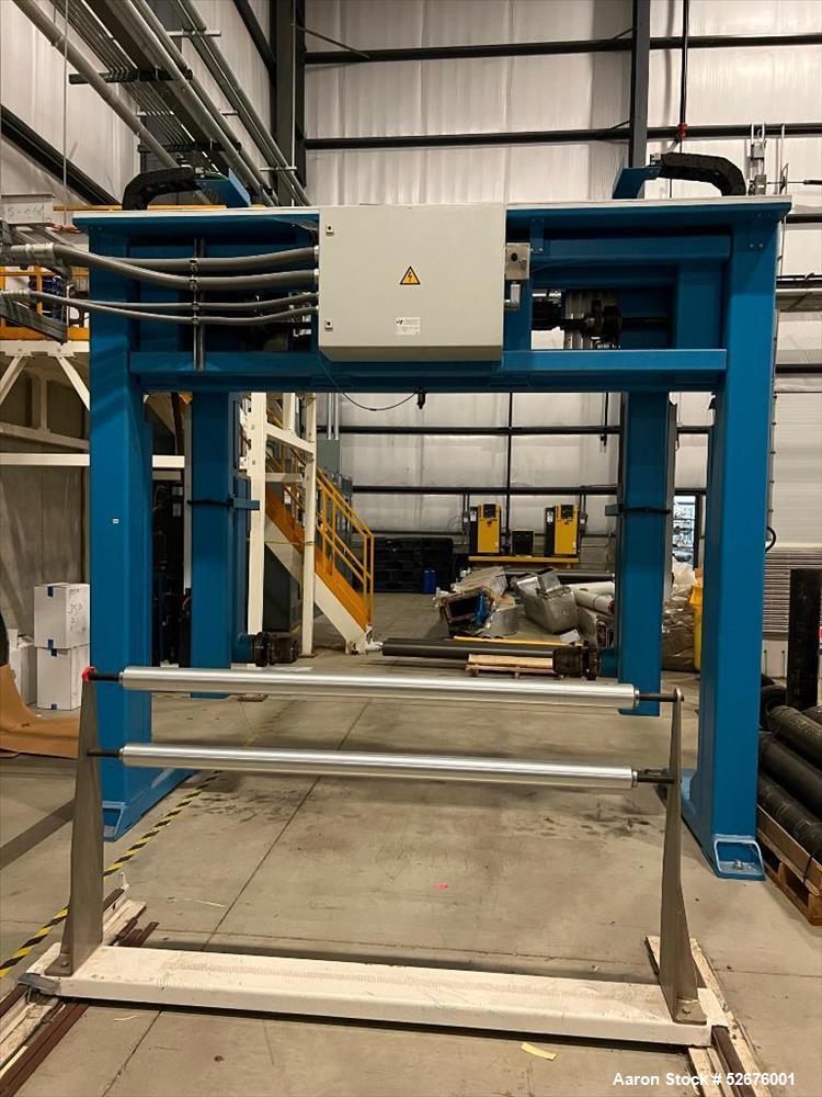 Used Chi Chang Sheet Extrusion Line (2017), consisting of: Chi Chang Extruder Model CC/SE-150S-1000W, S/N 2016031 (2017), 32:1, 150mm screw, with (5) Chi-Chang Control Panels and (2) Allen Bradley PL...