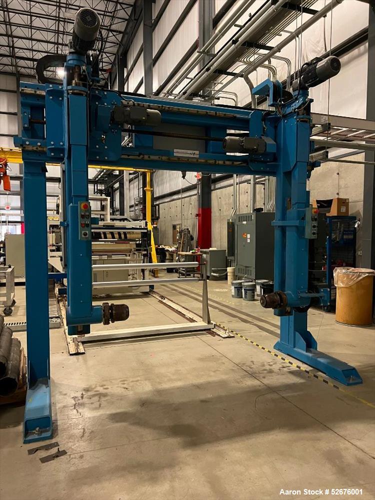 Used Chi Chang Sheet Extrusion Line (2017), consisting of: Chi Chang Extruder Model CC/SE-150S-1000W, S/N 2016031 (2017), 32:1, 150mm screw, with (5) Chi-Chang Control Panels and (2) Allen Bradley PL...