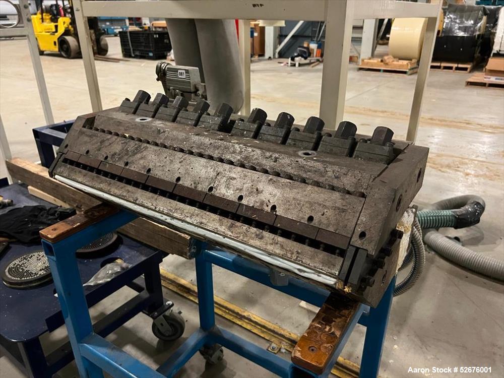 Used Chi Chang Sheet Extrusion Line (2017), consisting of: Chi Chang Extruder Model CC/SE-150S-1000W, S/N 2016031 (2017), 32:1, 150mm screw, with (5) Chi-Chang Control Panels and (2) Allen Bradley PL...