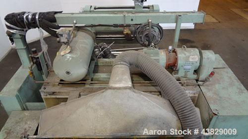 Used 3 Roll Chill Roll Stand, Cincinnati Milacron Model Roll Stack Stand, Serial #X70A0100081. 3-Roll vertical chrome polishing roll stack, 18" diameter middle and bottom rolls, 13" diameter top roll...