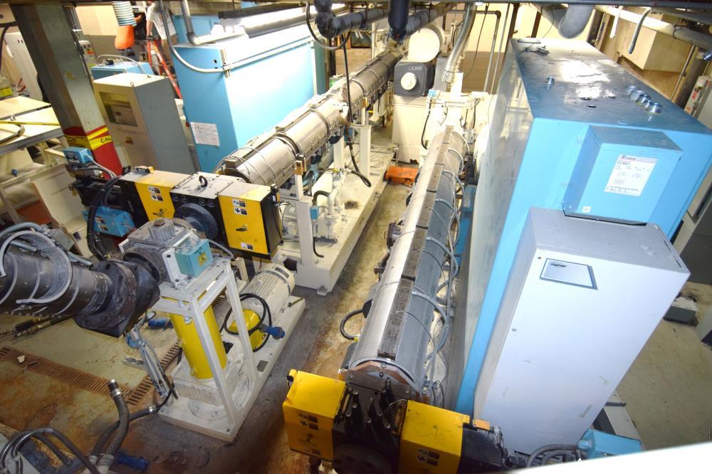 Used Cincinnati Milacron 91" Wide Sheet Line.