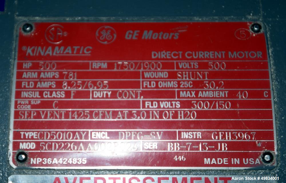 Used Cincinnati Milacron 91" Wide Sheet Line.