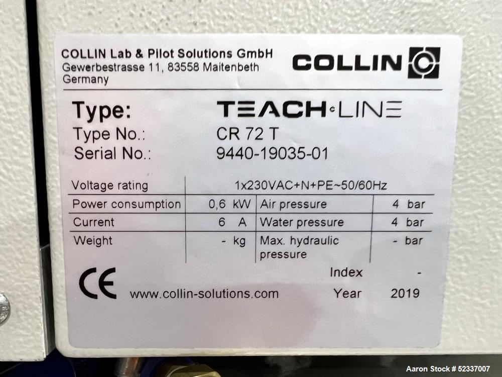 Collins Solutions 3 Roll Teach-Line CR 72 T Flat-Film Take-Off Unit