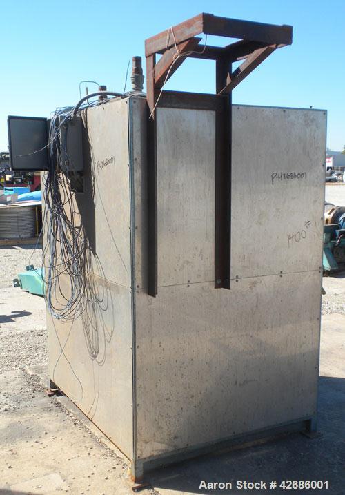 Used Crown Sheet Take Off System Consisting Of: (1) Crown 3 roll vertical down sheet stack. (2) 32'' Diameter x 60'' wide chrome plated cored rolls, (1) 18'' diameter x 60'' wide chrome plated cored ...