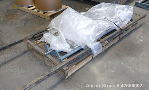 Used Crown Sheet Take Off System Consisting Of: (1) Crown 3 roll "J" sheet stack. (2) 30" Diameter x 60" wide chrome plated cored rolls, (1) 18" diameter x 60" wide movable bottom chrome plated cored...