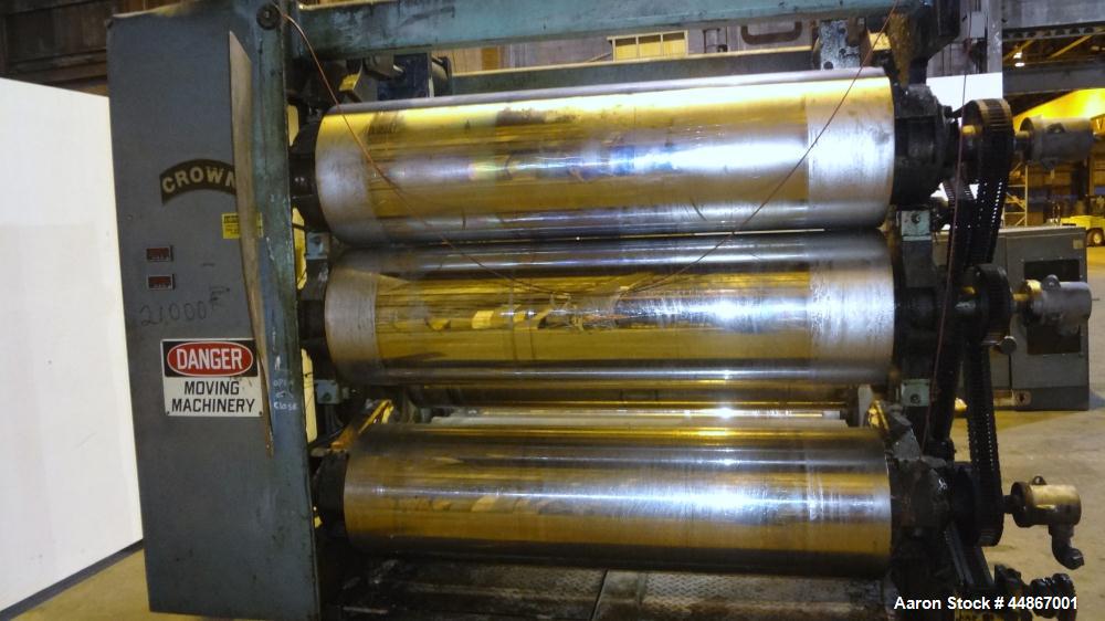 Used Crown CDL 64" Wide 3 Roll Sheet Stack System