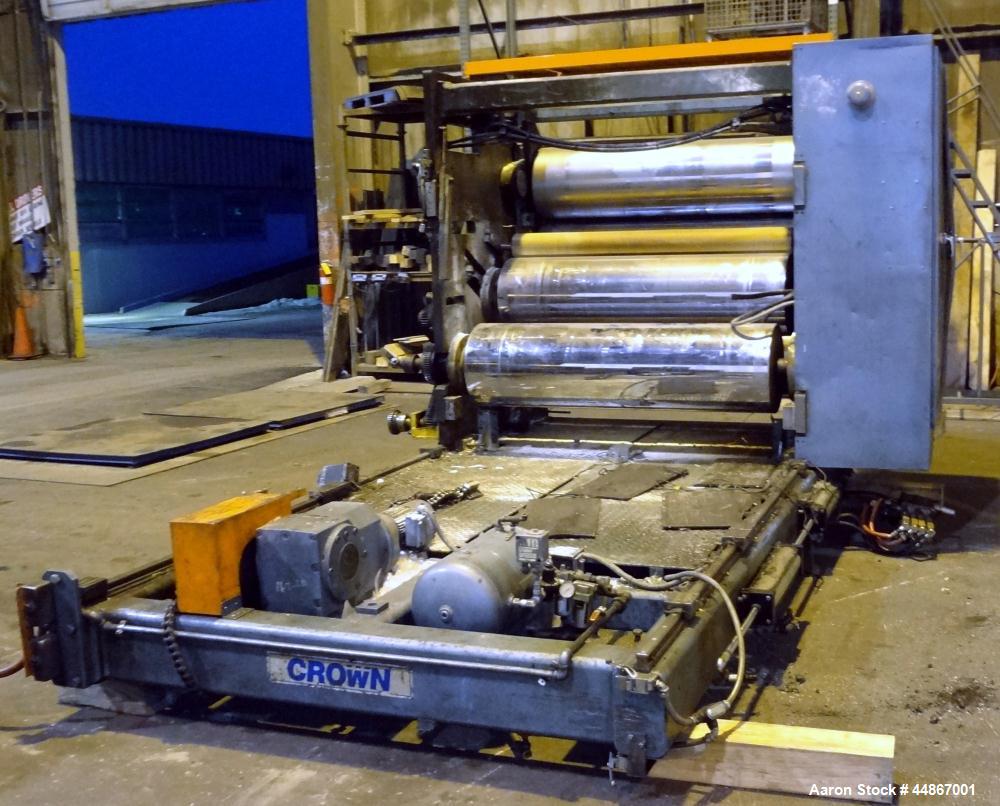 Used Crown CDL 64" Wide 3 Roll Sheet Stack System