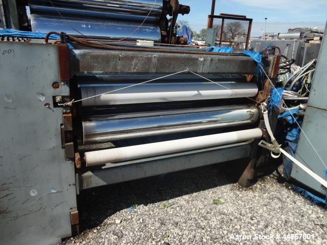 Used Crown CDL 64" Wide 3 Roll Sheet Stack System