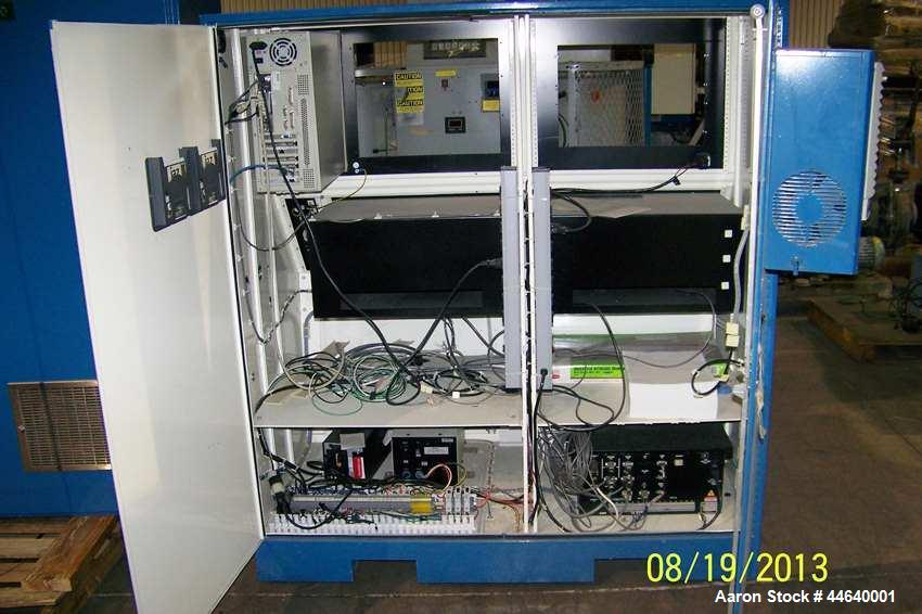 Used Davis Standard 46” Three Roll Vertical Roll Stand Sheet Line